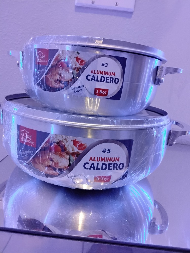 6 PCS Aluminum Caldero Cook Set