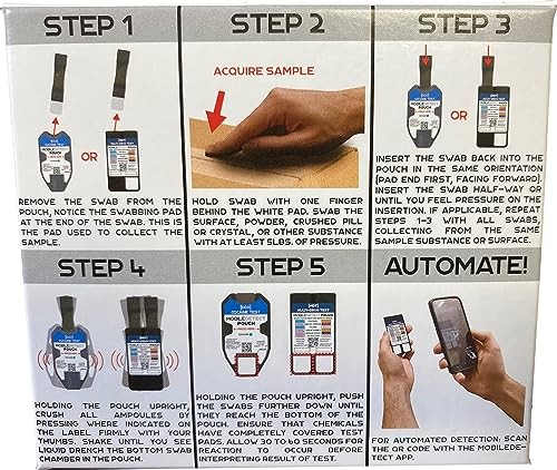 Residue Detection Multi-Drug Test Kit - Rapid Surface Detector
