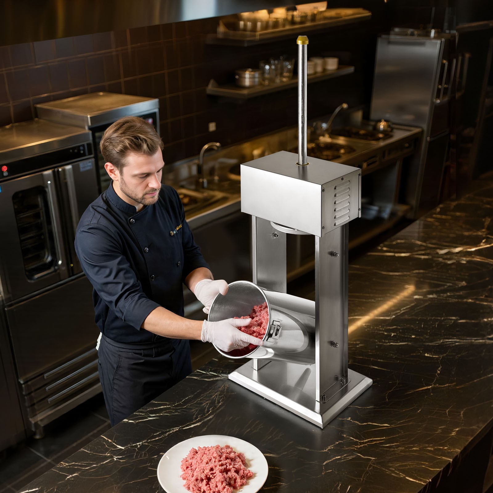 VEVOR Electric Sausage Stuffer 33 LBS / 15 L with 4 Tubes for Commercial & Home