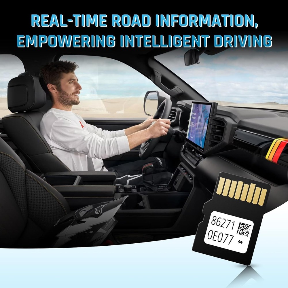 2025 Navigation SD Card Update 86271-0E077 Map Accessories Compatible with Toyot
