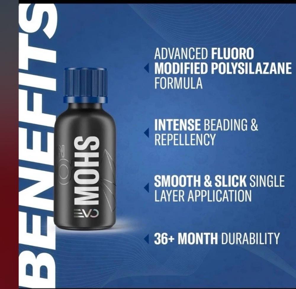 (2 BOTTLES) 50ML MOHS EVO Ceramic Coating,