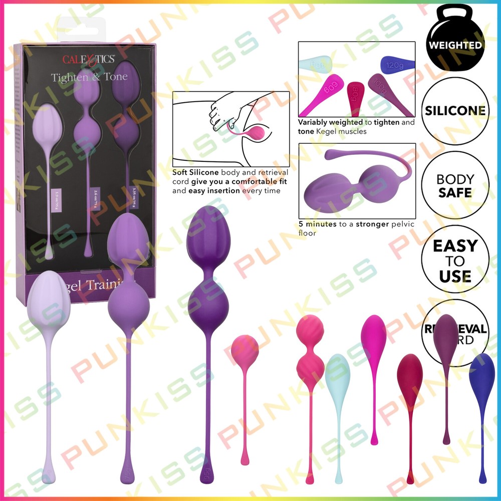 CalExotics Kegel Tighten & Tone Exerciser Weights Set💋Vaginal Bladder Control