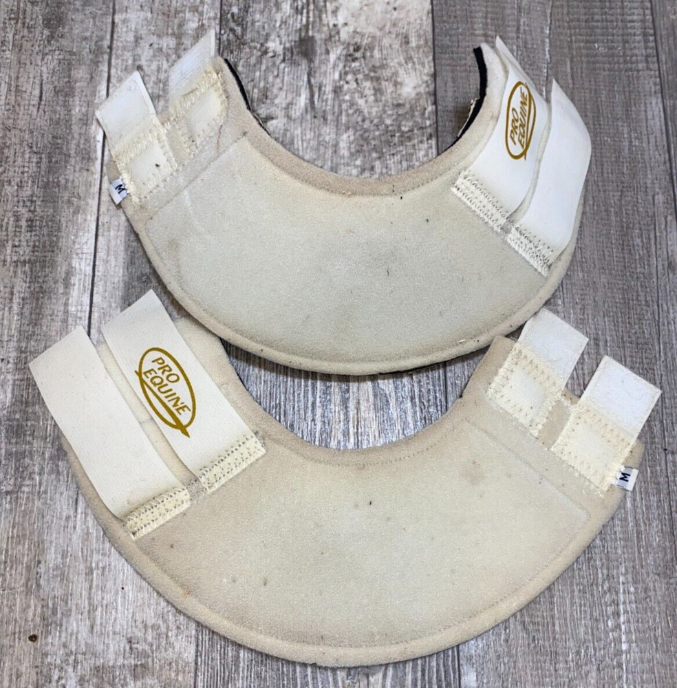 MEDIUM PRO EQUINE WHITE BELL BOOTS