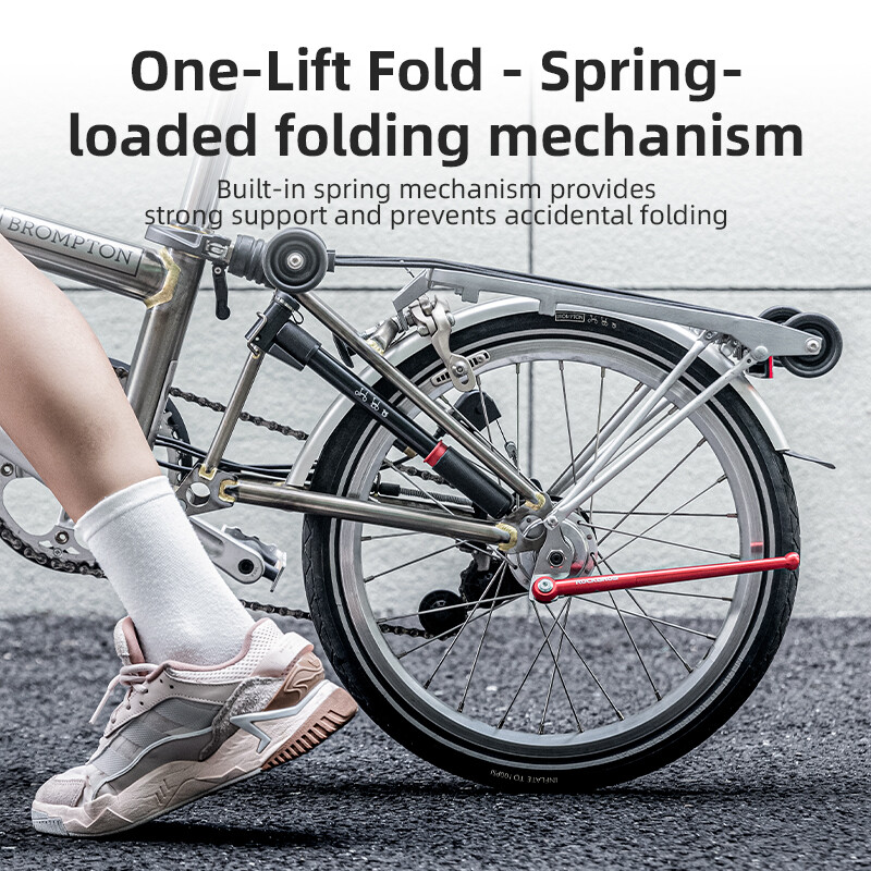 ROCKBROS Foldable Bike Kickstand 16" Bicycle Stable Side Stand Aluminium Alloy