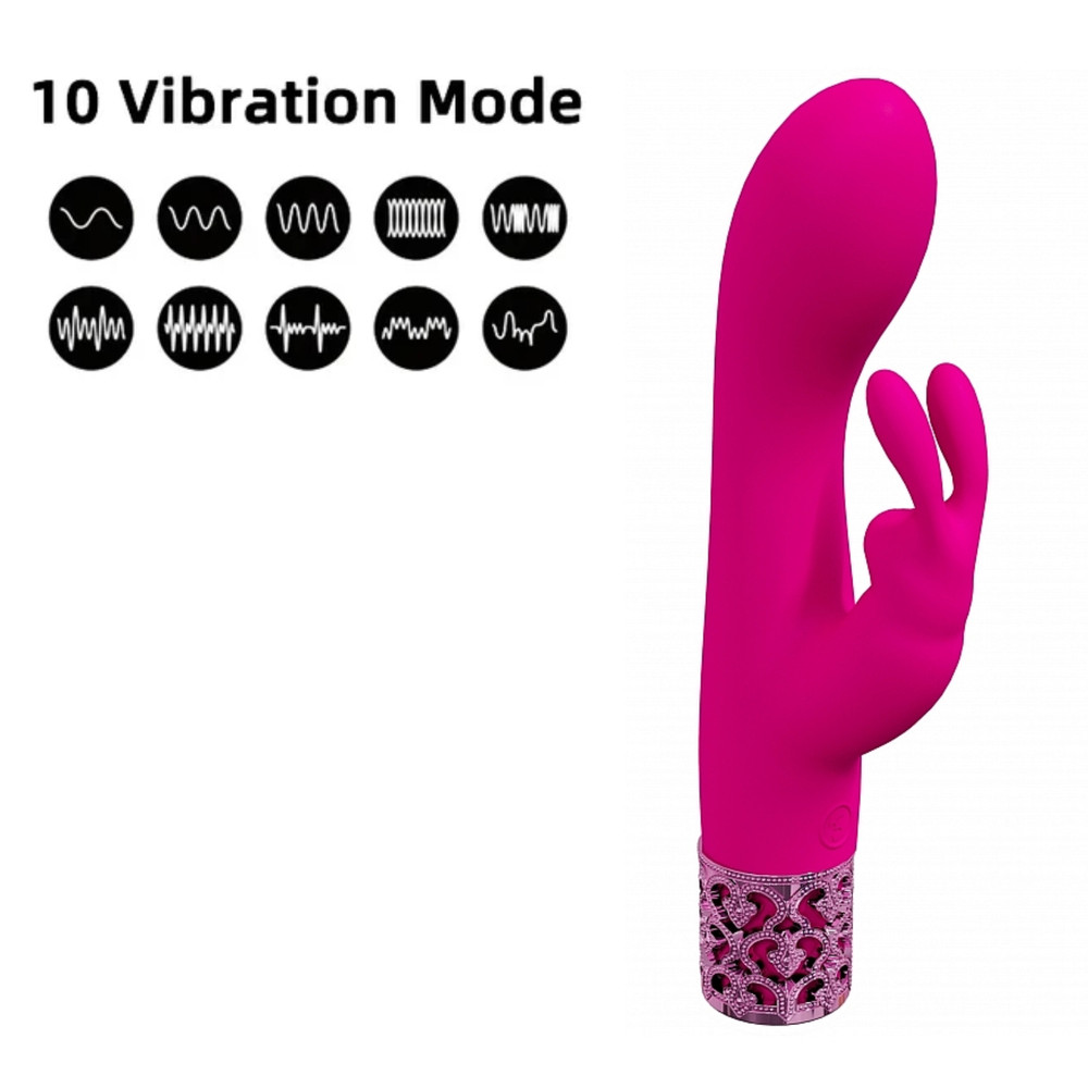 Rabbit Clitoral Stimulator Silicone Rechargeable Vibrator Beginner-Friendly Vibe