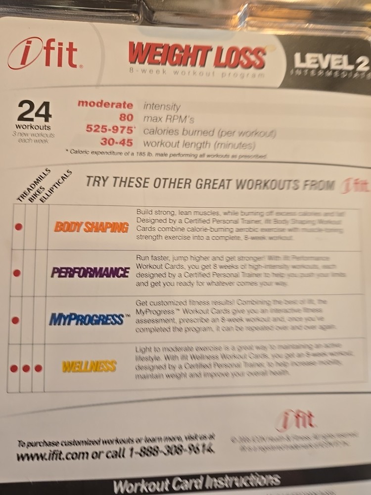 I fit Level 2 Intermediate 8 Week Workout Program Sealed