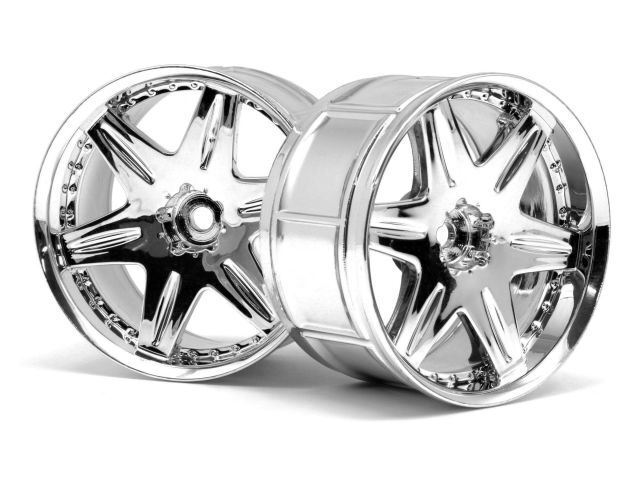HPI Racing - LP35 Wheel Work LS406, Chrome, (2pcs)