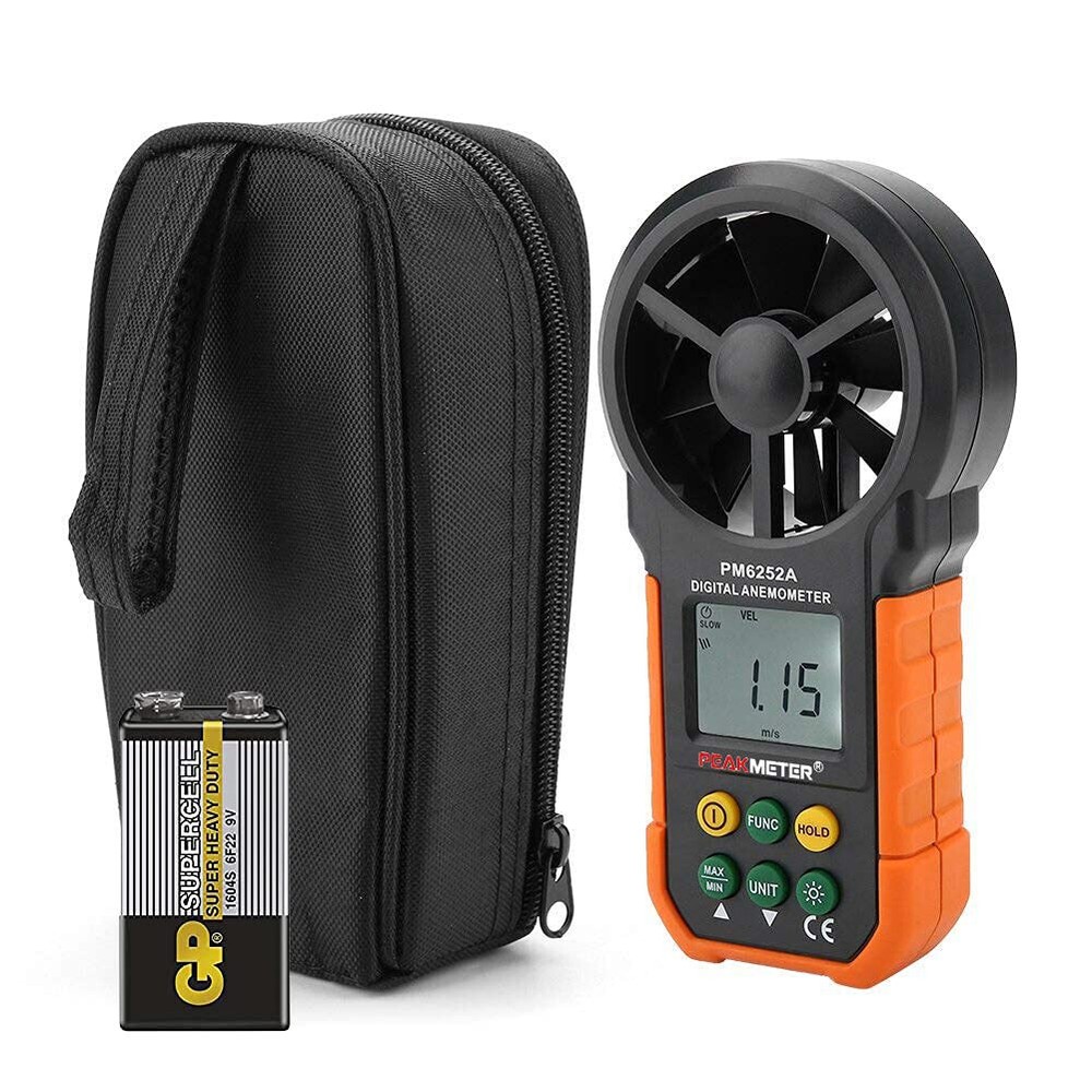 Digital Anemometer Handheld LCD Electronic Wind Speed Air Volume without battery