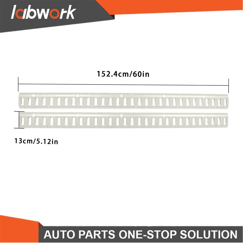 Labwork 8 Pack 5' E Track Tie Down Rail Kit Galvanized For Trailer Truck Van