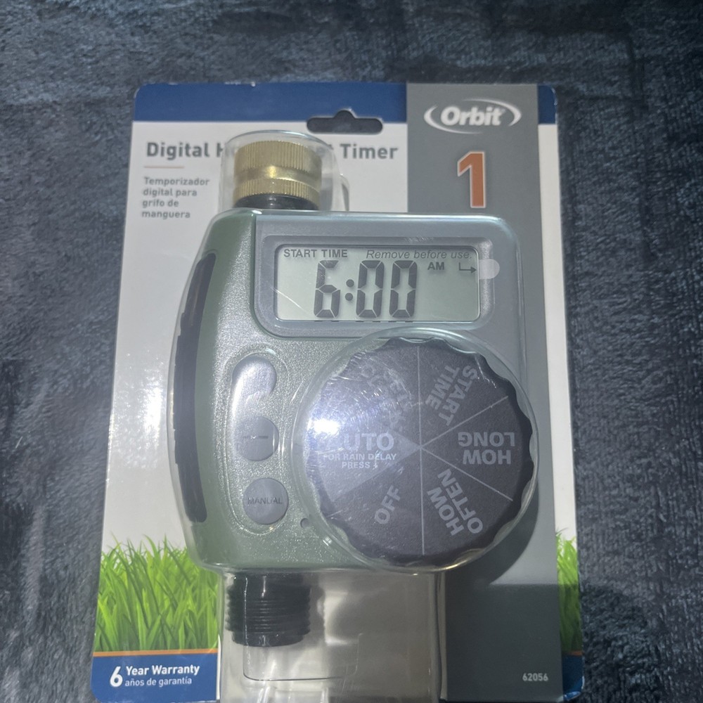 Orbit One Outlet Single-Dial Hose Faucet Timer 62056