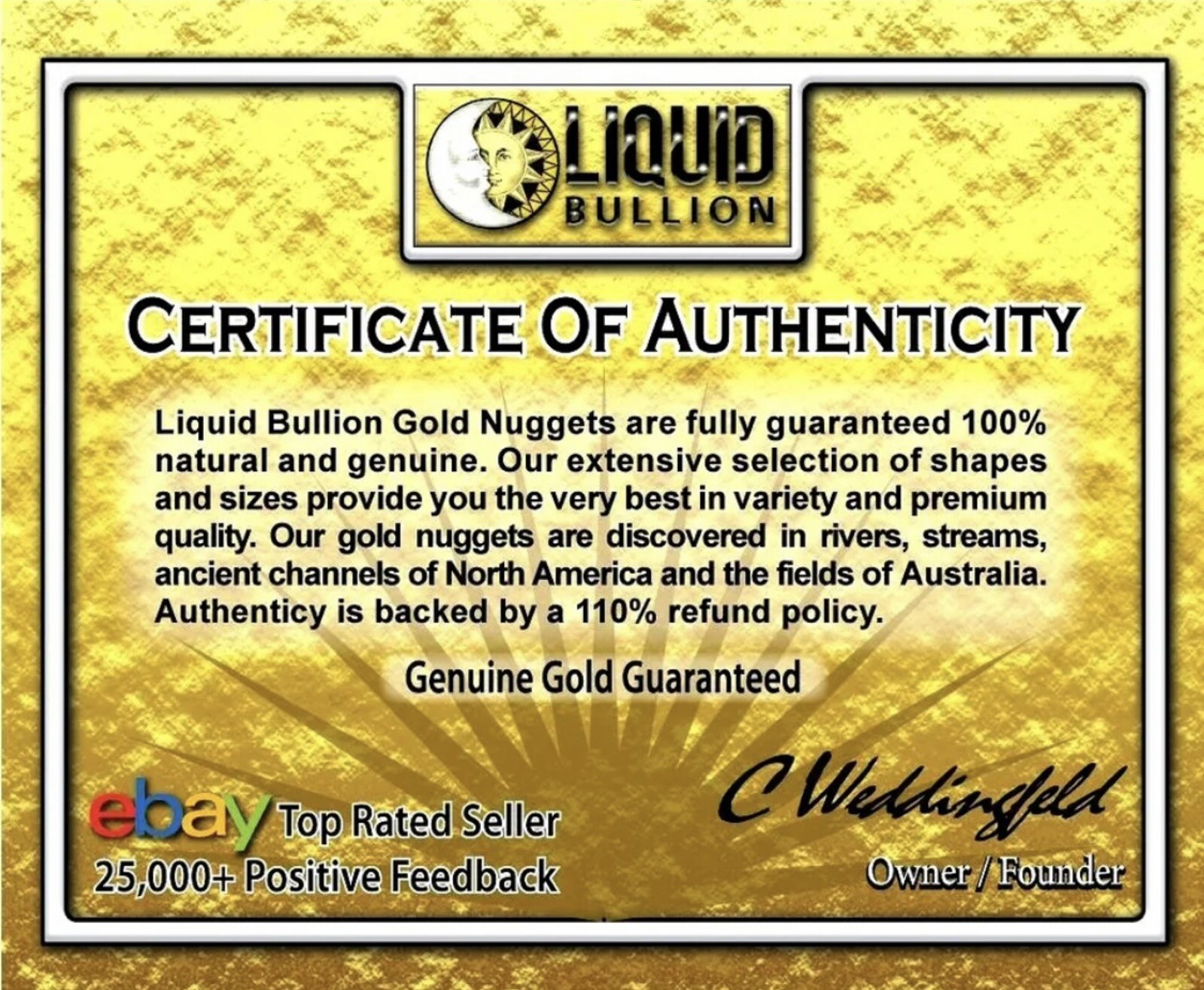 (1) HAND PICKED #12 MESH ALASKAN YUKON BC NATURAL PURE GOLD NUGGET (#G120)