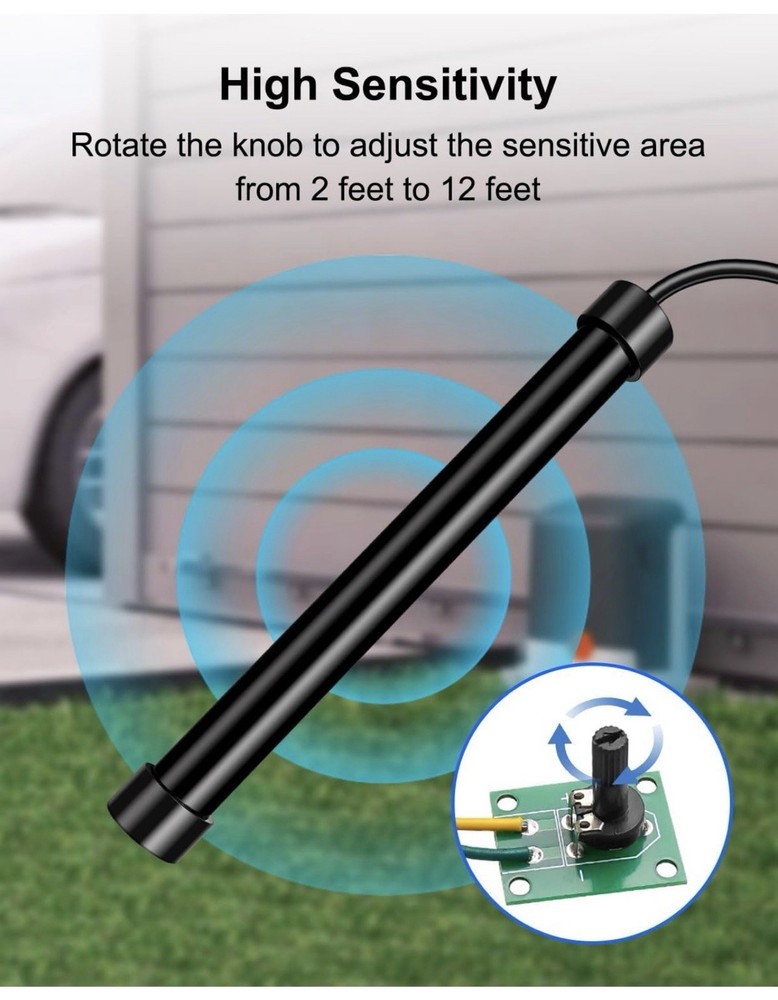 Vehicle Exit Sensor Kit for Ghost Controls, Mighty Mule, Lift Master Driveway Op