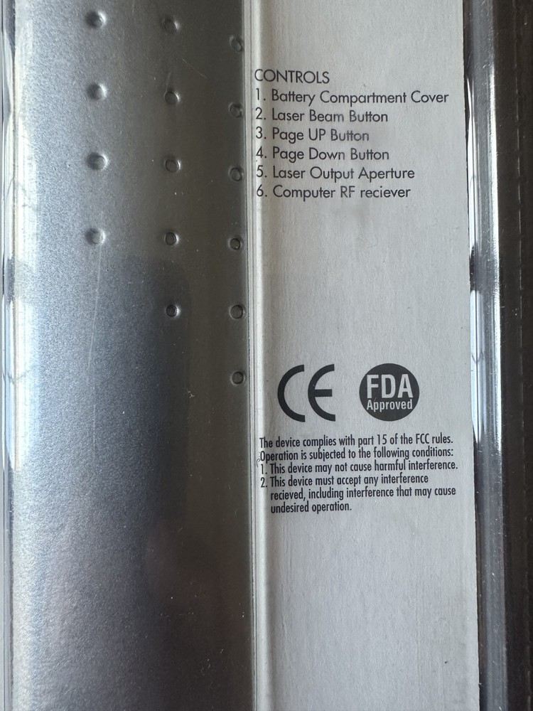 Wireless Presenter Remote Laser Pointer 100ft USB PowerPoint Clicker NEW