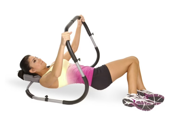 AB Trainer Abdominal Machine Exercise Crunch Roller Workout Exerciser, Home Gym