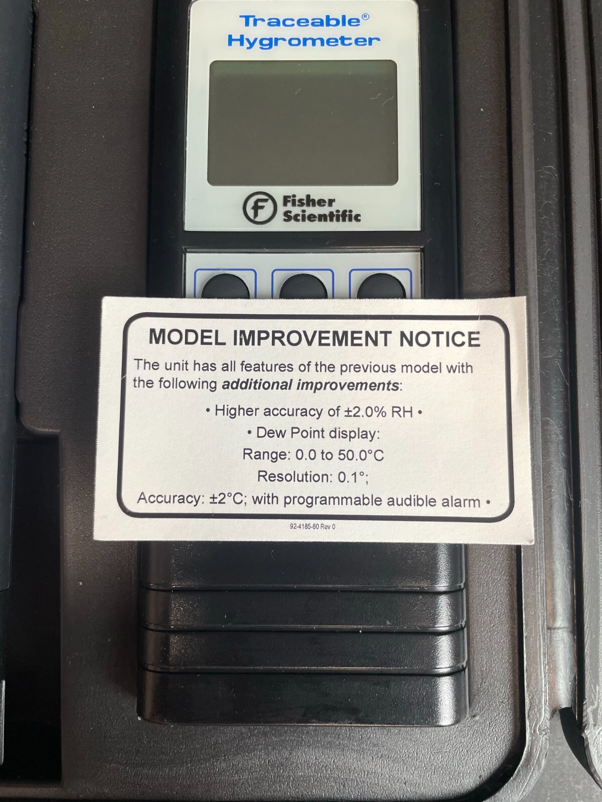 Fisher Scientific Traceable Memory Hygrometer Thermometer