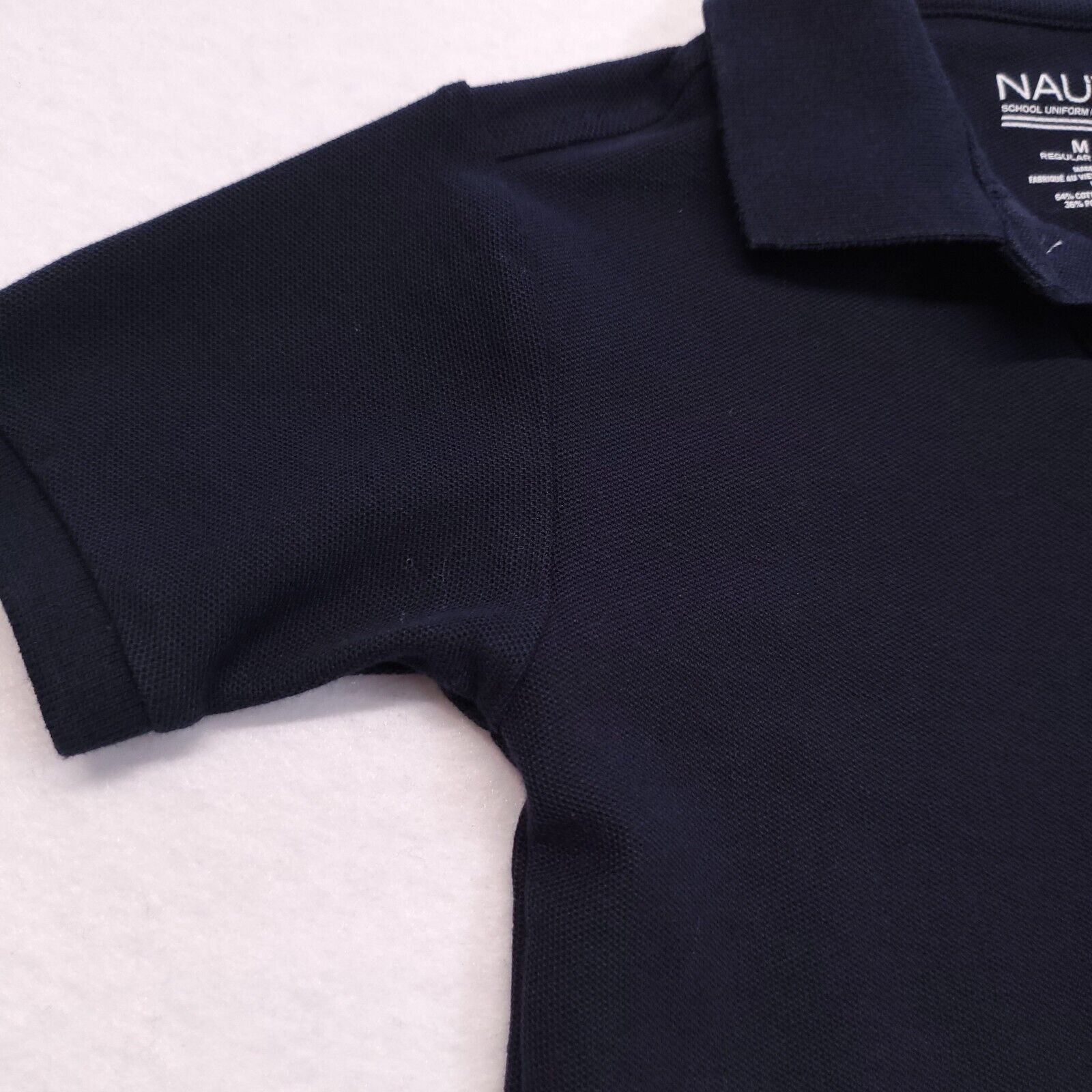 Nautica Casual Short Sleeve Collared Polo Shirt Youth Boys Size M 5 Blue