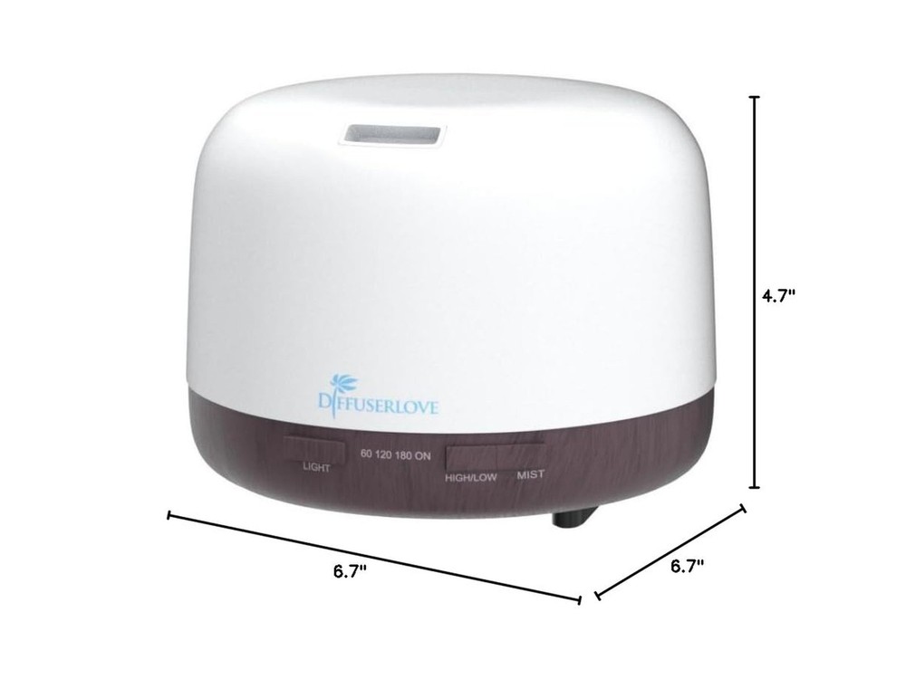 Diffuserlove Essential Oil Diffuser 500ML Aromatherapy Diffuser Mist Humidifi...