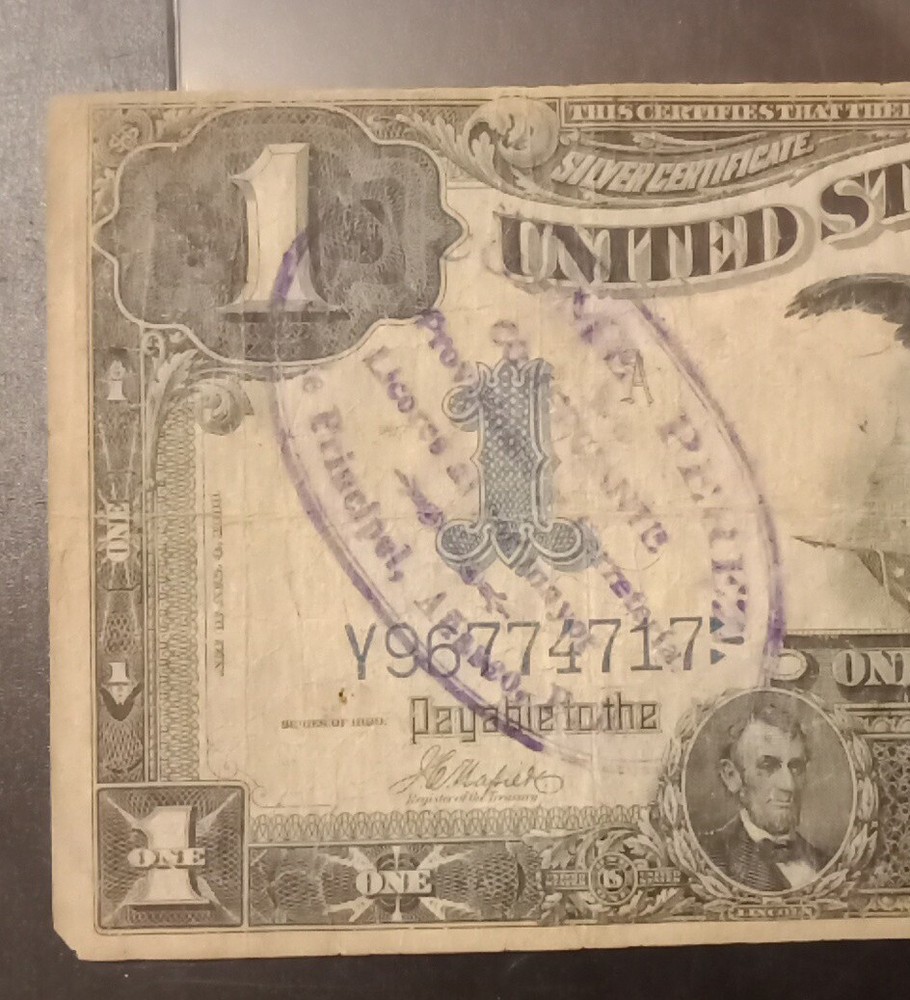 1899 black eagle silver certificate