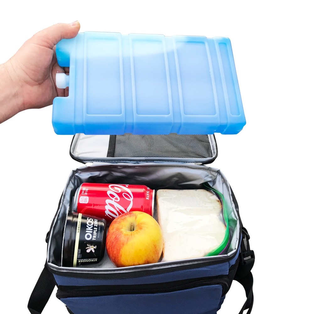 Reusable Ice Packs 2 Pack 10" Extra Large Blue Cooler Gel Bricks Freezer