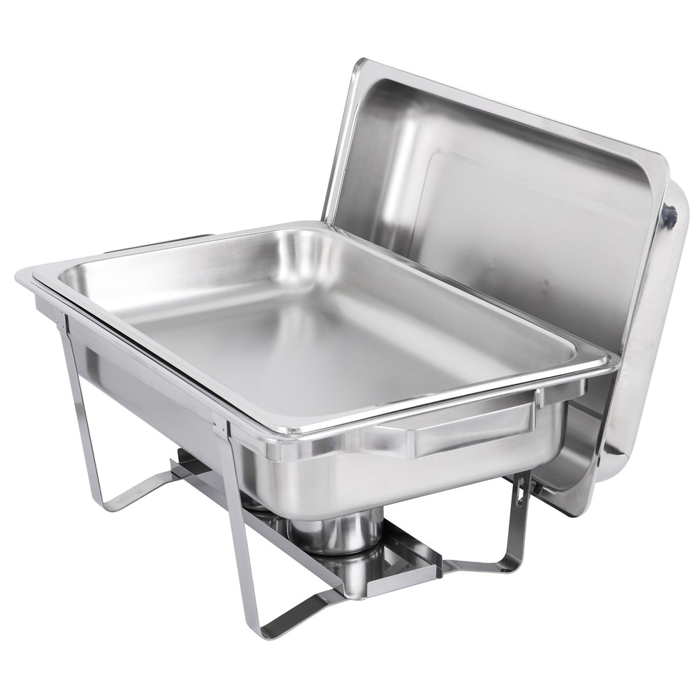 8Pack Stainless Steel Rectangular Chafing Dish Full Size Buffet Catering 8 Quart