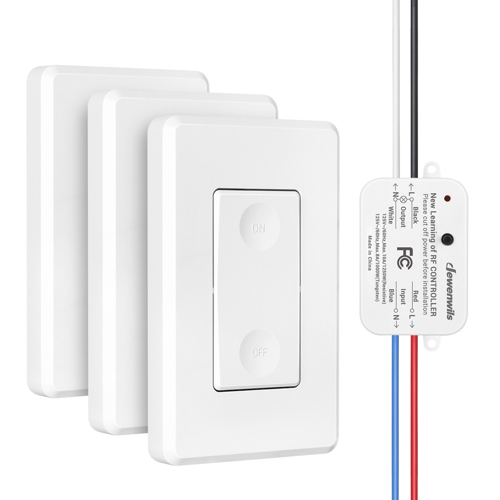 DEWENWILS Wireless Wall Light Switch Kit, No WiFi Needed Remote Control Switch