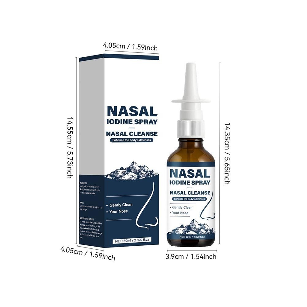 2X Iodine Nasal Spray,Nasal Iodine – NasalsCleanse Refreshes Your NasalsPassages