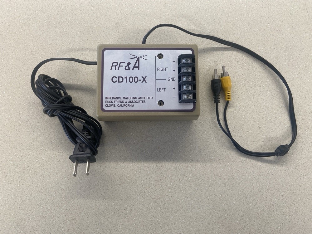 RF & a CD100-X Impedance Matching Amplifier