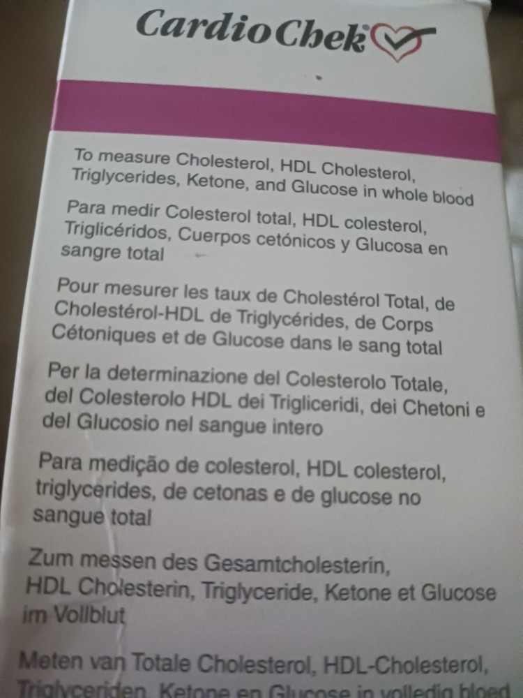 CardioChek Cholesterol Home Test System Analyzer