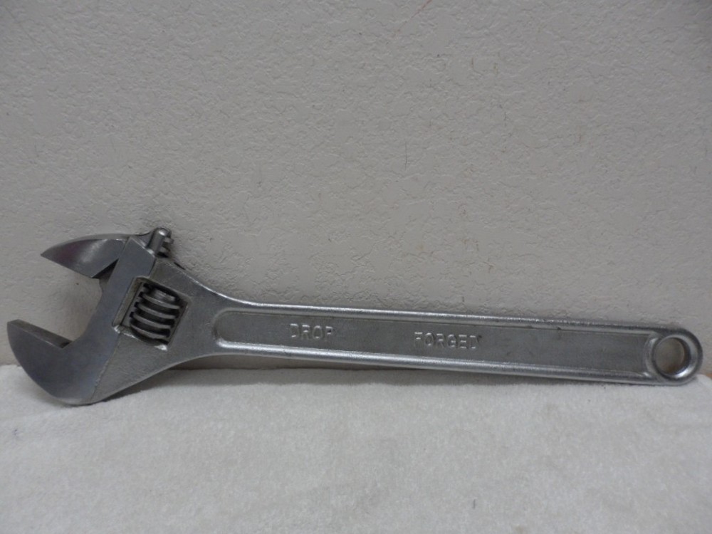 24” Adjustable Crescent Wrench: 2.5” Opening DROP FORGED