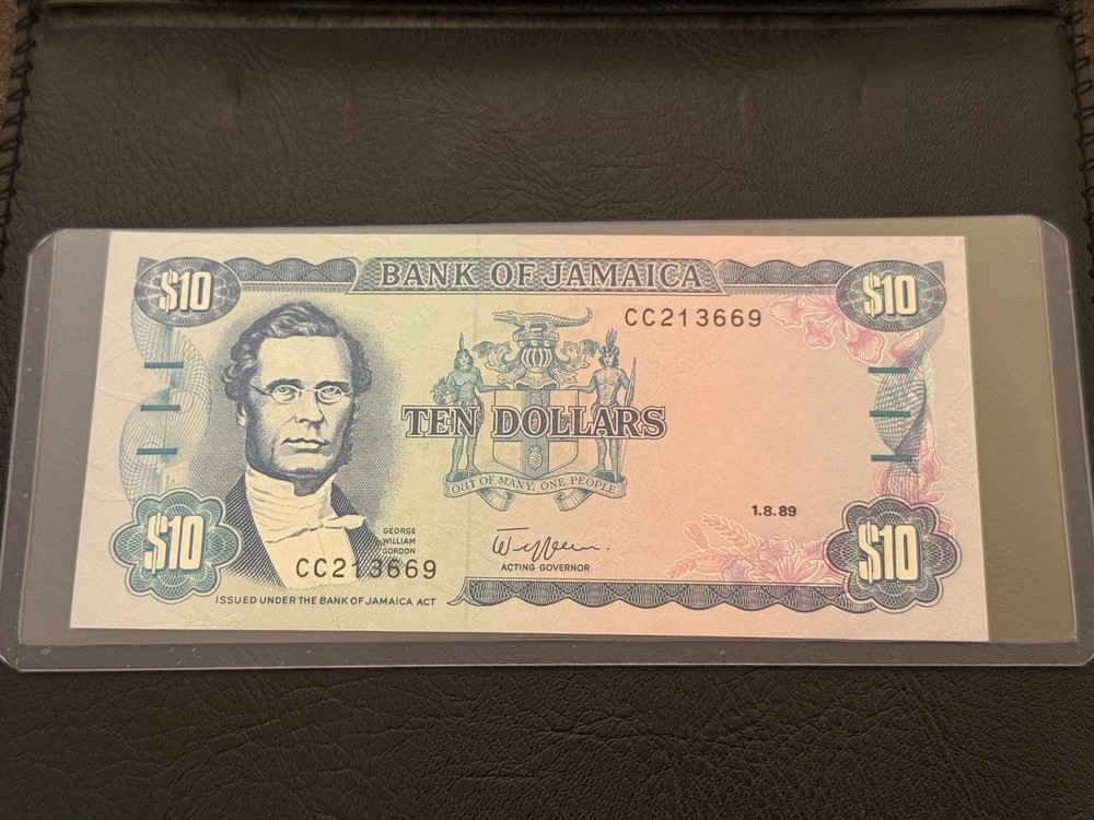 1989 — JAMAICA — 10 DOLLARS NOTE