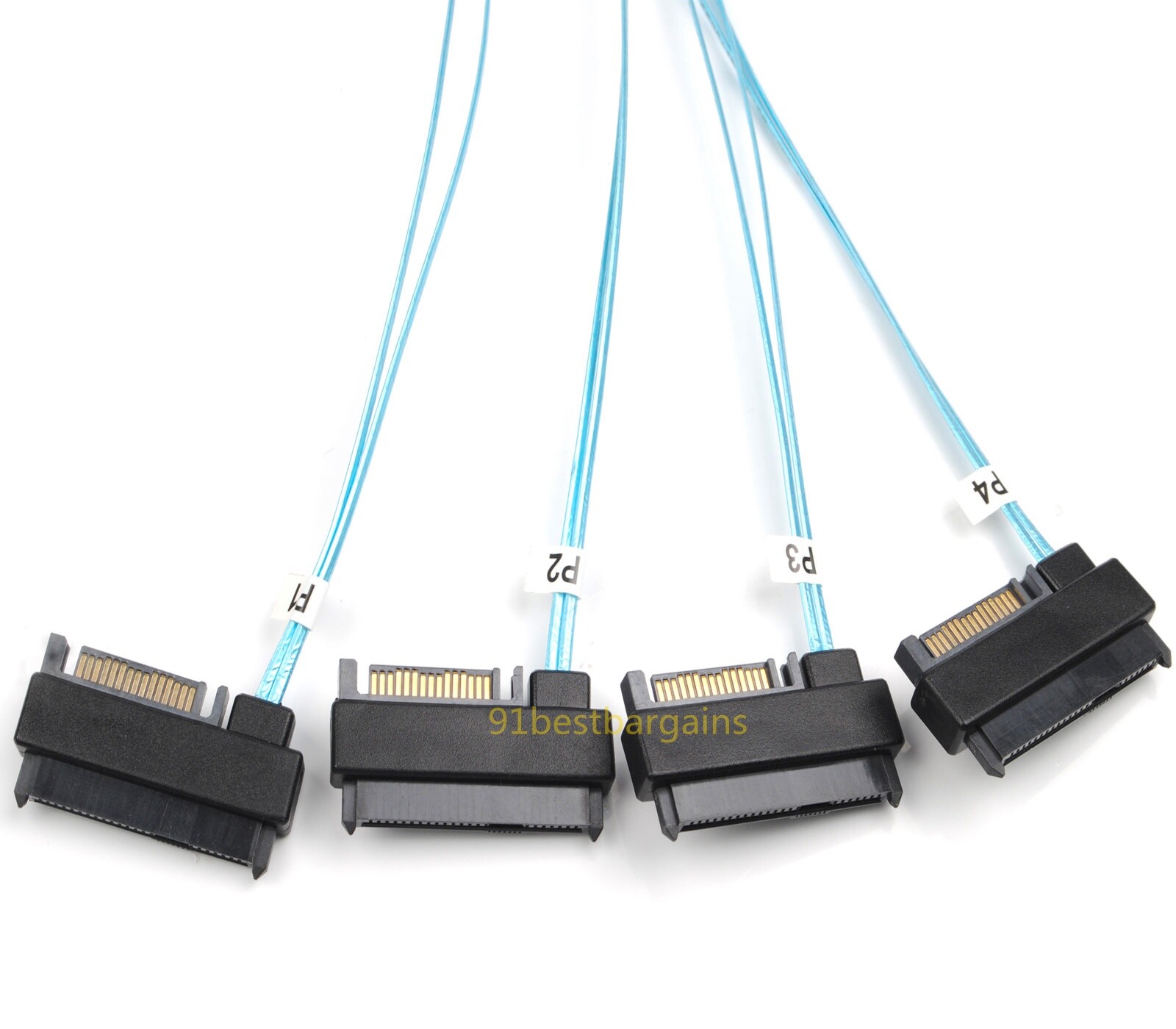 Mini SAS SFF-8087 To 4 SAS SFF-8482 Hard Drive Forward Breakout Cable RAID HBA