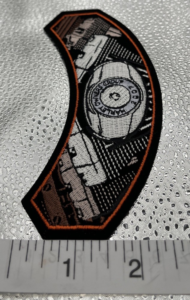 Official 2007 Harley Owners Group HOG Patch V-Twin Engine Rocker Jacket Patch