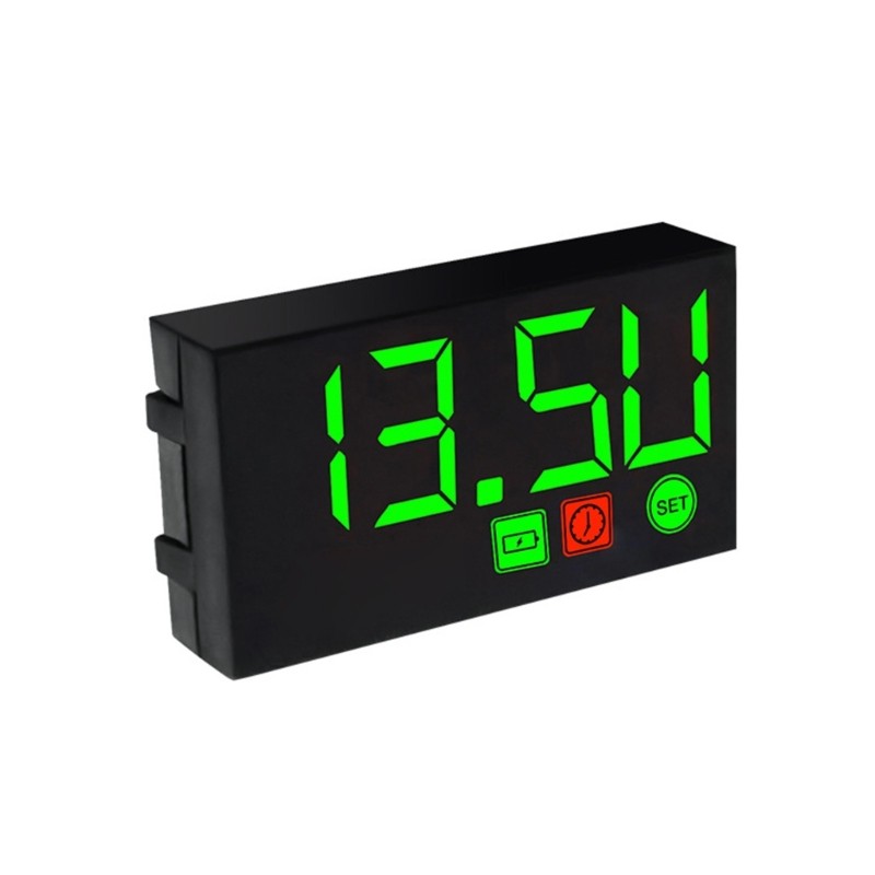 Multifunction Digital Time Clock Thermometer Voltmeter for Motorcycles