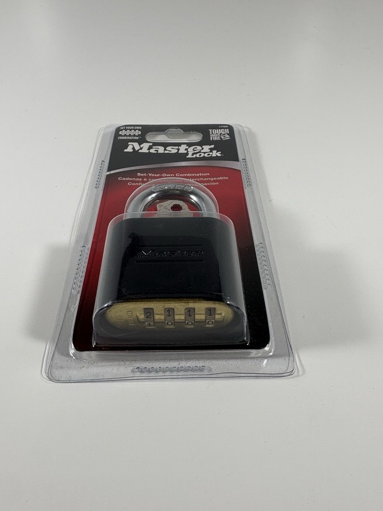 Master Locks 178D Combination Solid Body Padlock - Black