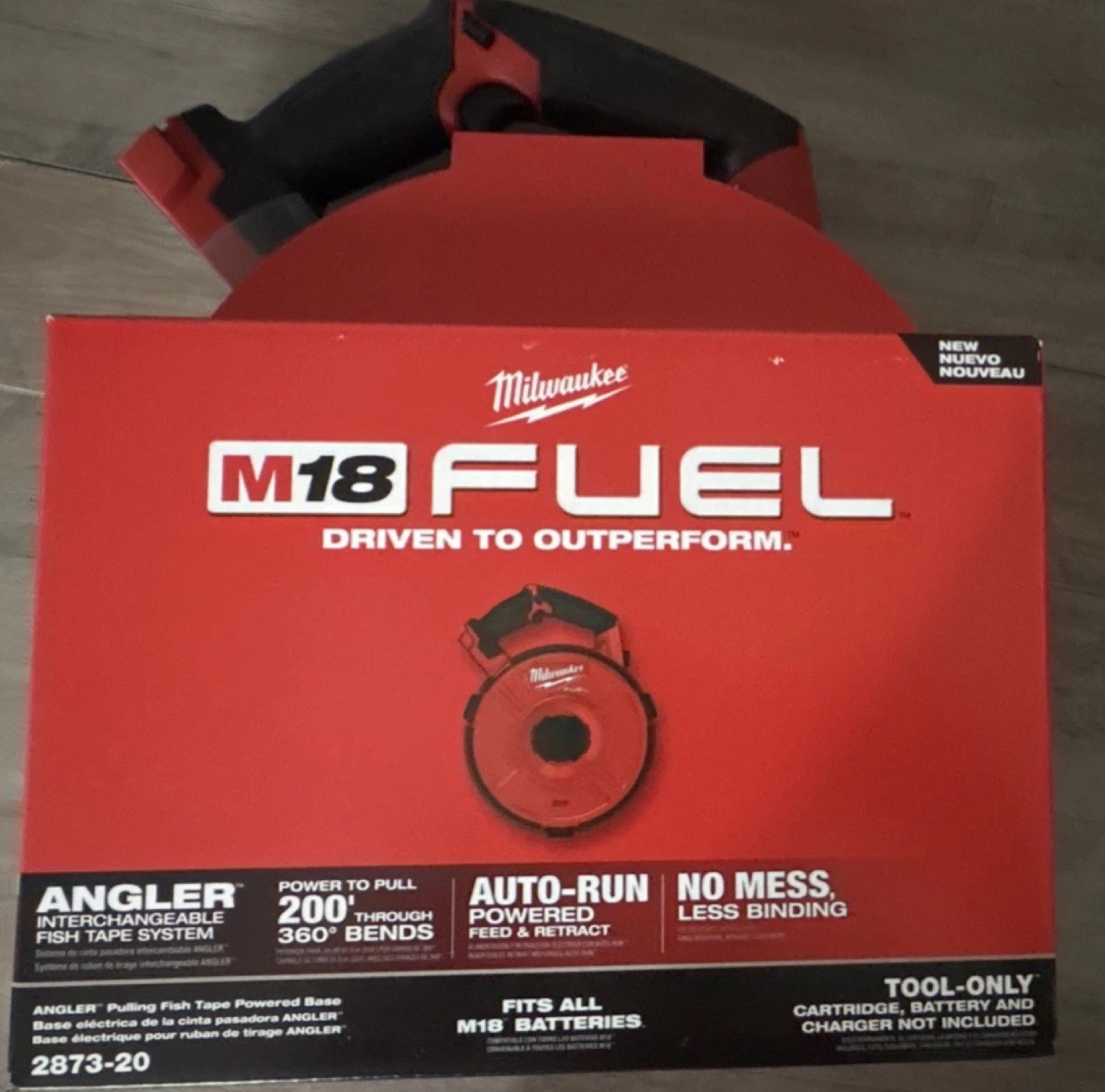 NEW Milwaukee 2873-20 M18 FUEL ANGLER Pulling Fish Tape Powered Base  Tool Only