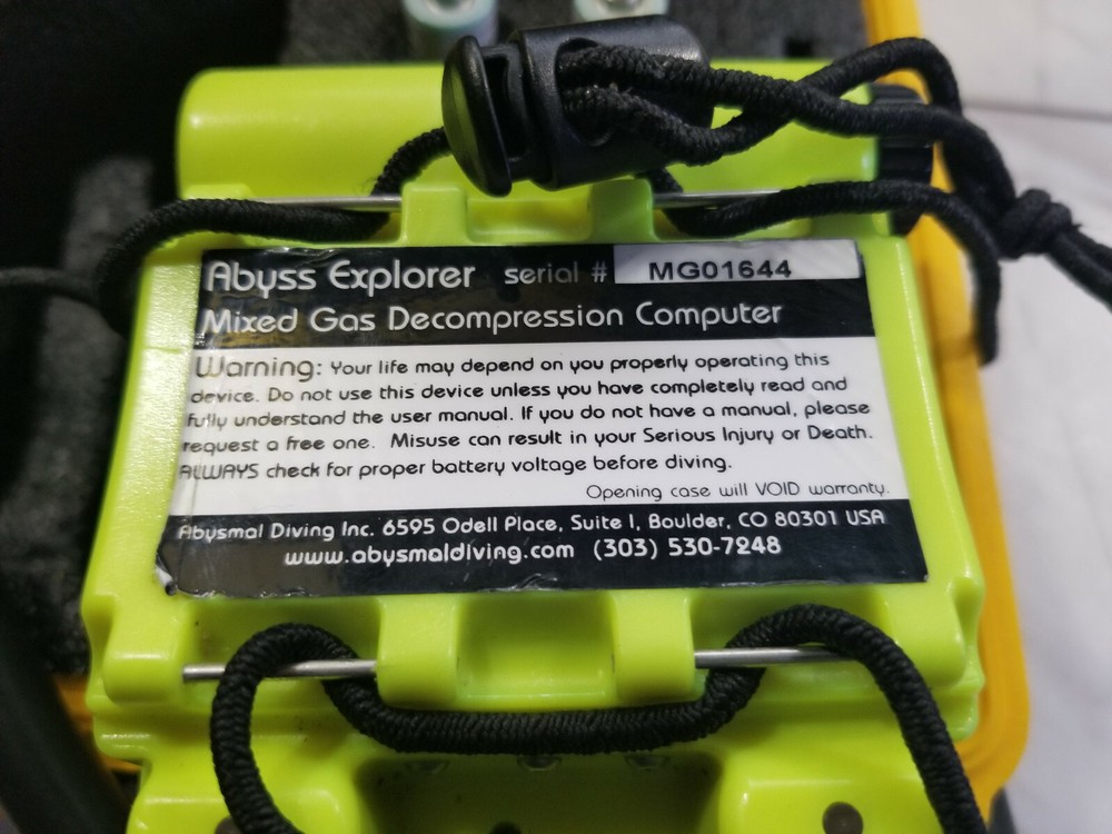 Abysmal Diving Abyss Explorer Mixed Gas Decompression Computer