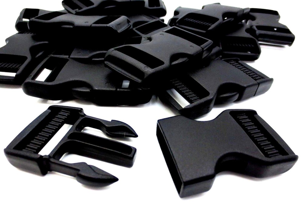 Webbing Buckle Fits 1" 25mm Wide Strap - Quick Side Release! Durable Polyacetal!