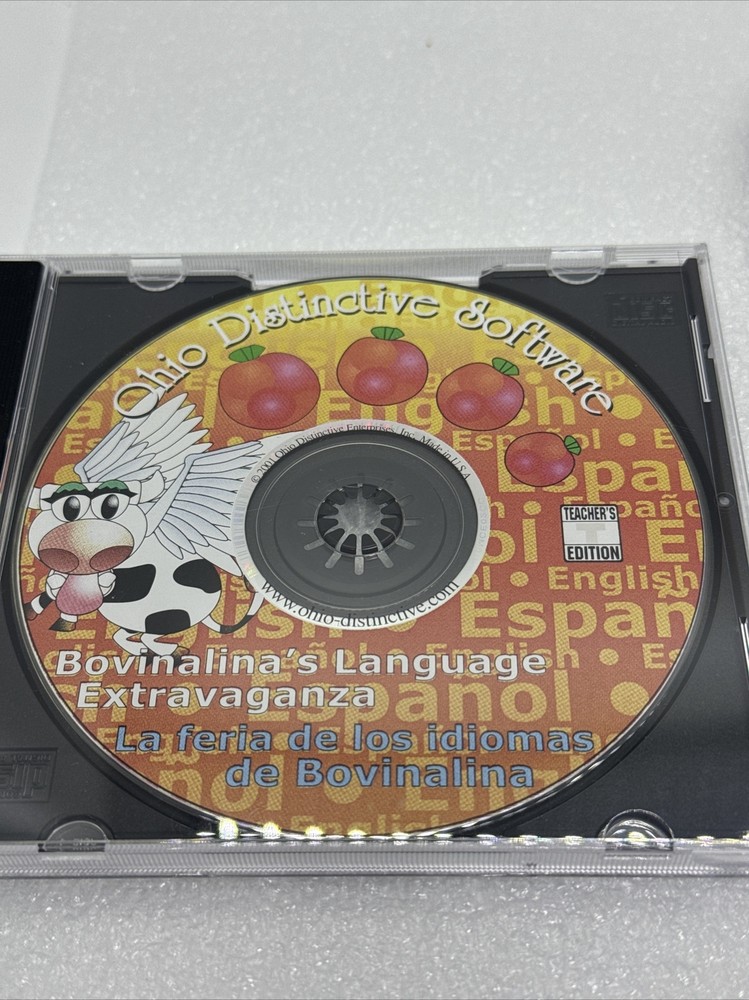 Set 4 Ohio Distinctive Software CD Bovinalina’s Language Extravaganza Teacher Ed