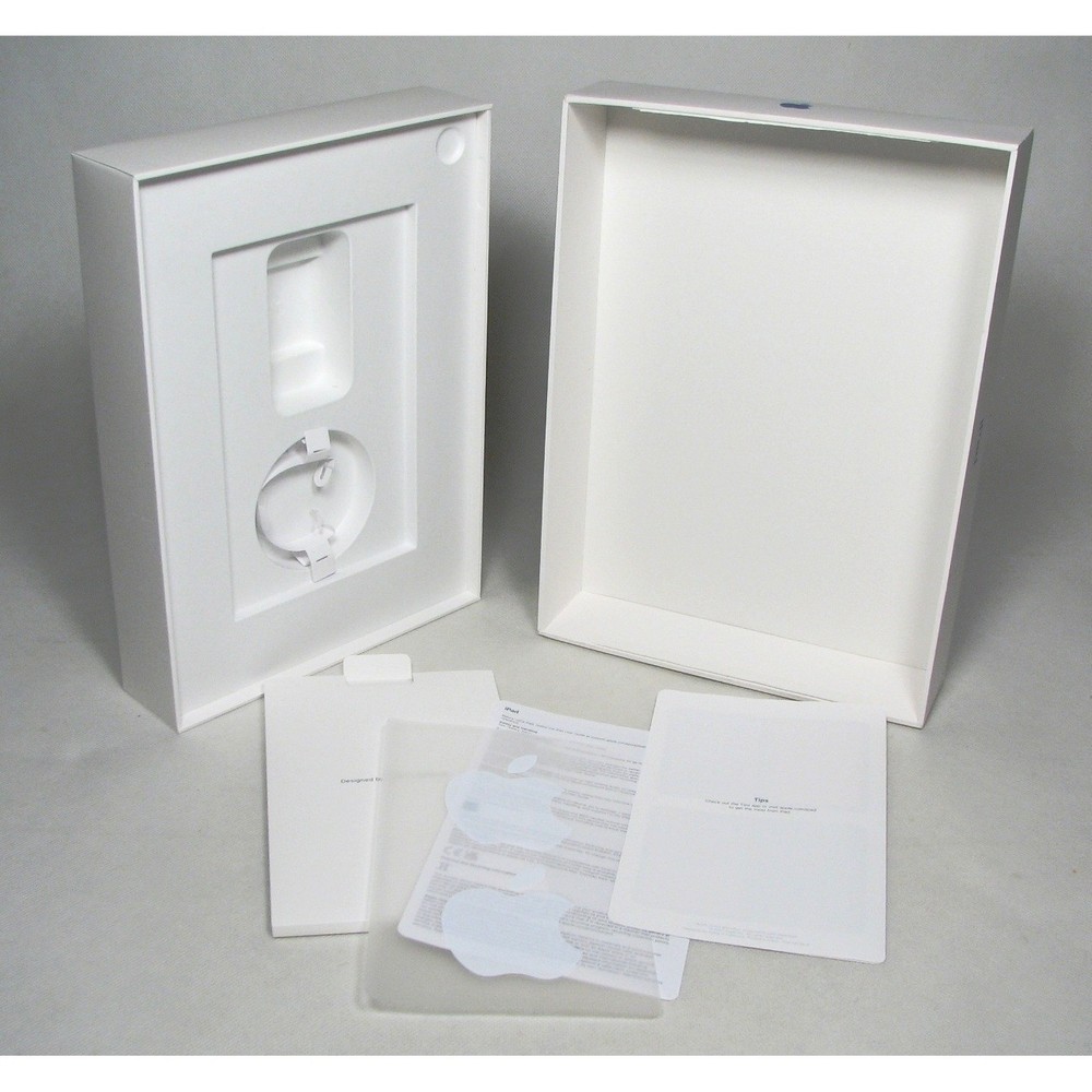 Single iPad Box Silver 10th Generation 256GB Box Only + Insert Stickers