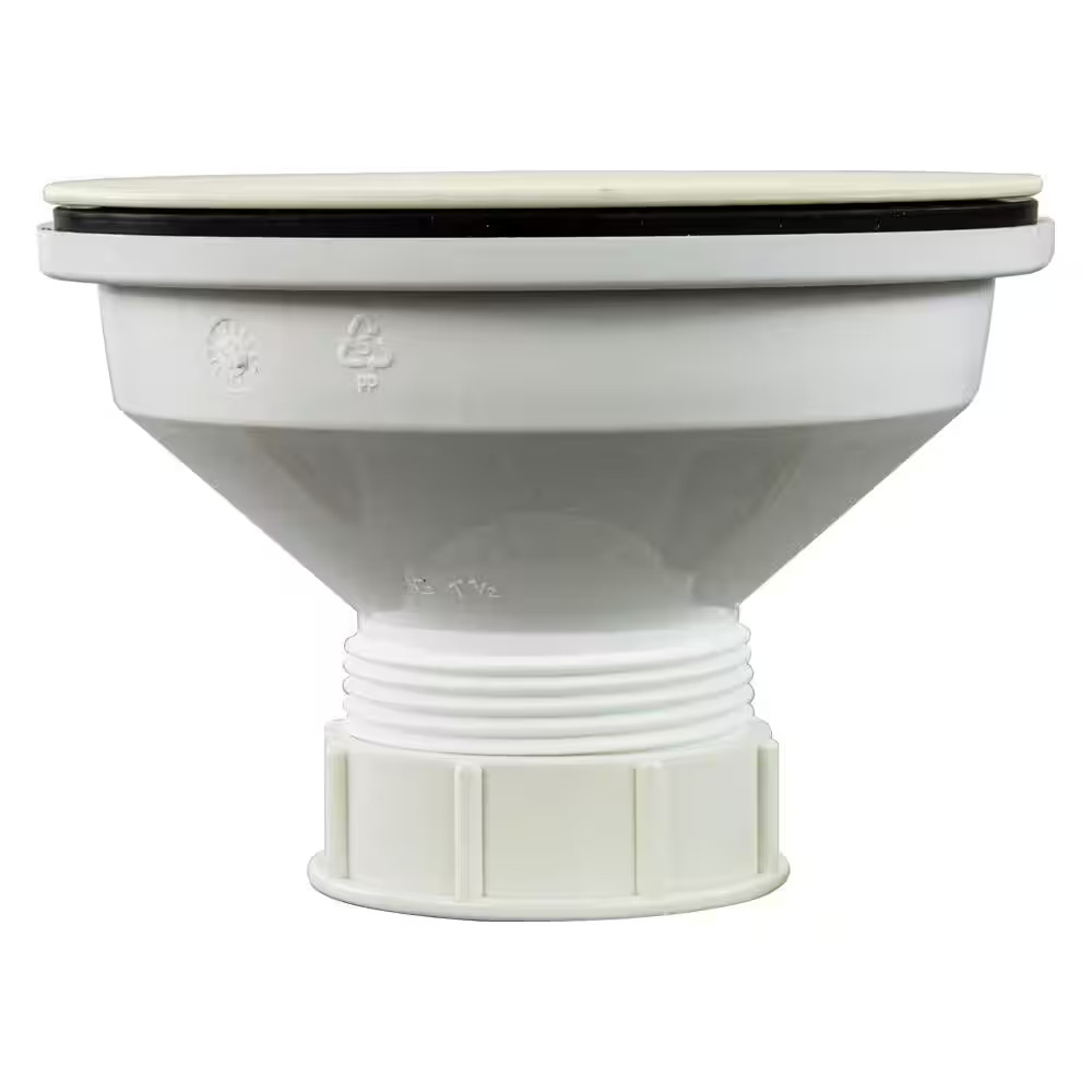 3.5 In. Plastic Strainer in Biscuit