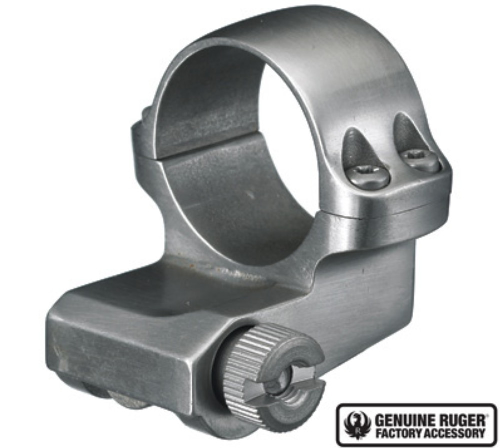 Ruger M77 4KO 1" Medium Silver Offset Scope Ring-90288