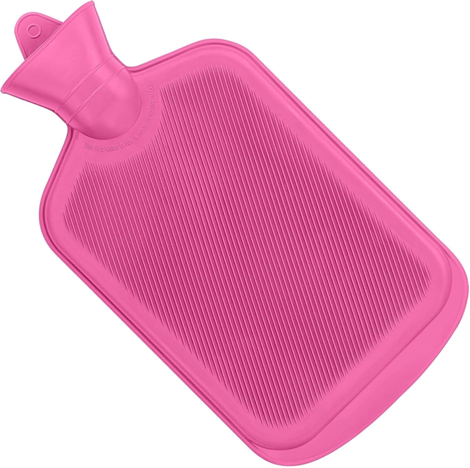 Hot Water Bottle Natural Rubber BPA Free 2L Heat Therapy Pain Relief Cramps Back