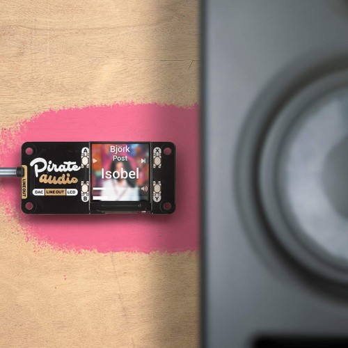 Pimoroni Pirate Audio Line-out for Raspberry Pi high-quality I2S DAC