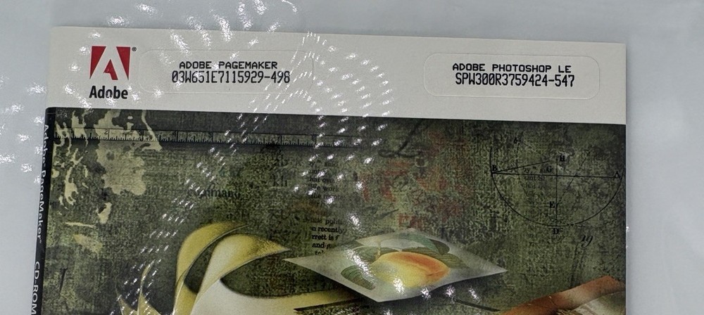 Orig Adobe PageMaker 6.5 | WINDOWS 95 | Official User Guide & Verification Code