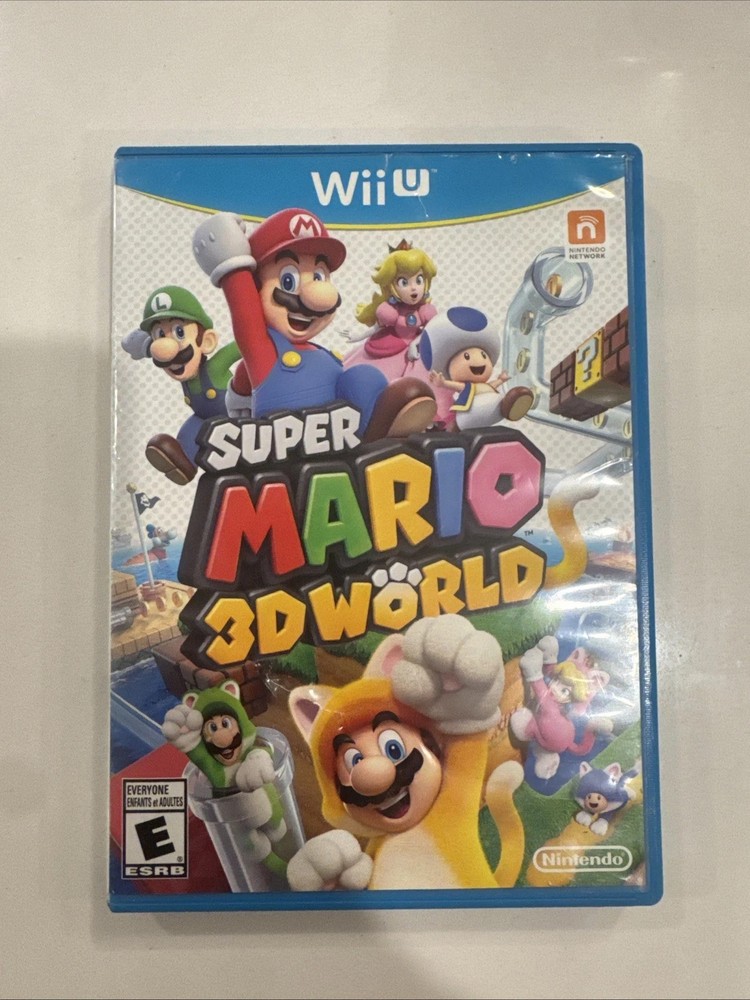 Super Mario 3D World (Nintendo Wii U, Authentic Replacement Case Only
