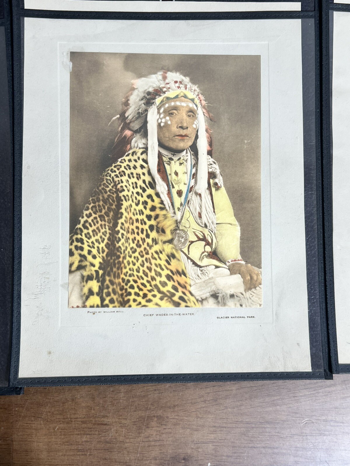 Lot Of 6 1915 William Bull Blackfeet Nation Native Collotypes Photographs Rare