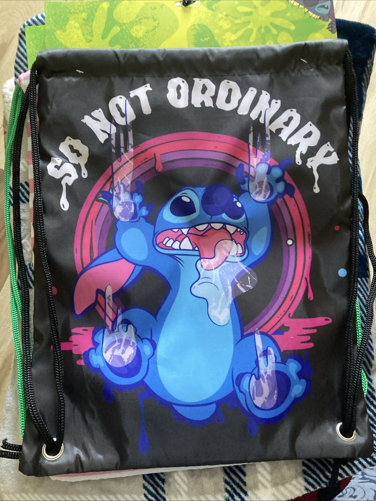 Stitch Drawstring Backpacks 2 Count