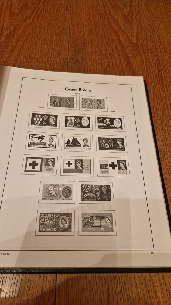 Great Britain Light House 1837-1986 Illustrated Stamp Album Pages. See details