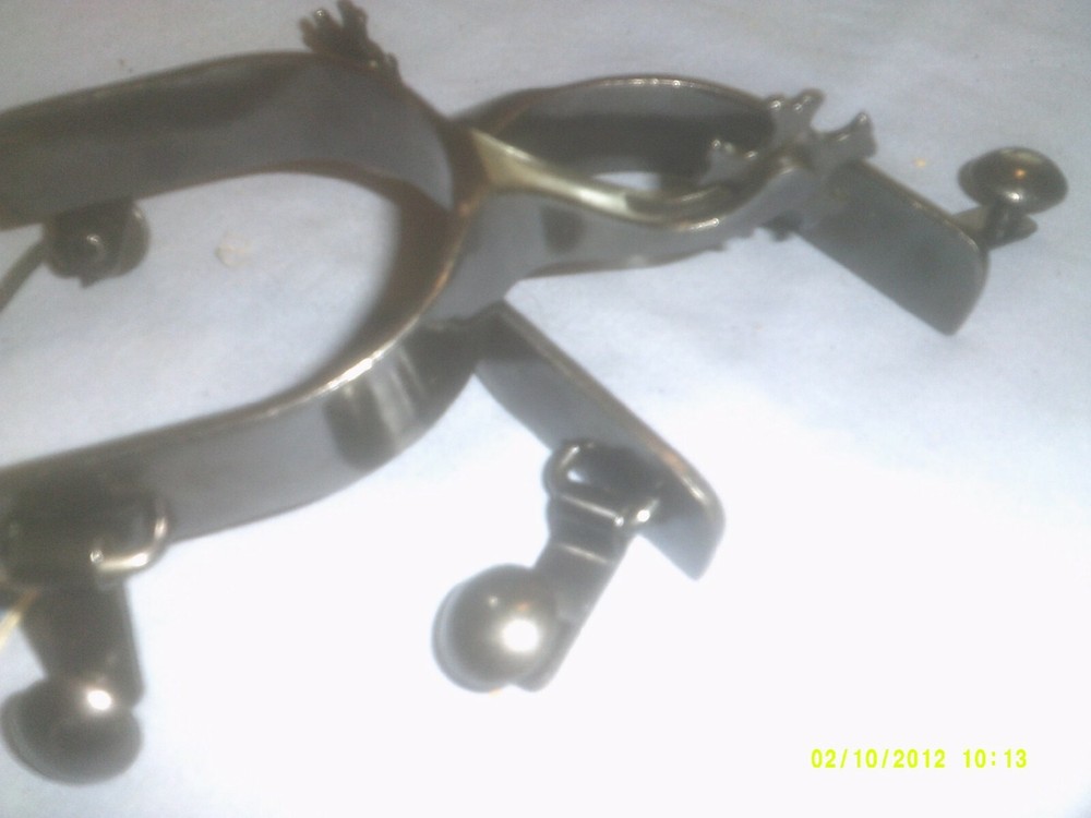 Spurs, Partrade Mens Black with Split Rowels