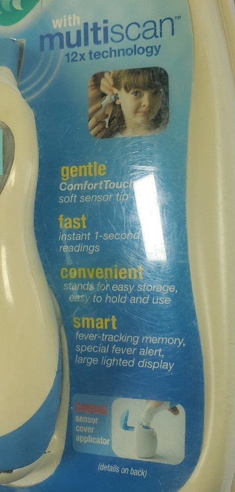 VICKS Multiscan Ear Thermometer With Protective Cap For Storage